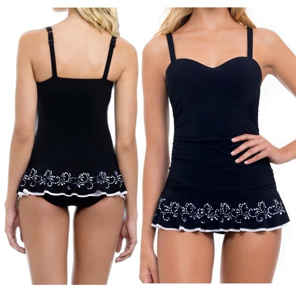 Profile By Gottex Women's Enchantment Halter One Piece Swimsuit - Tummy Control Underwire Swimsuit